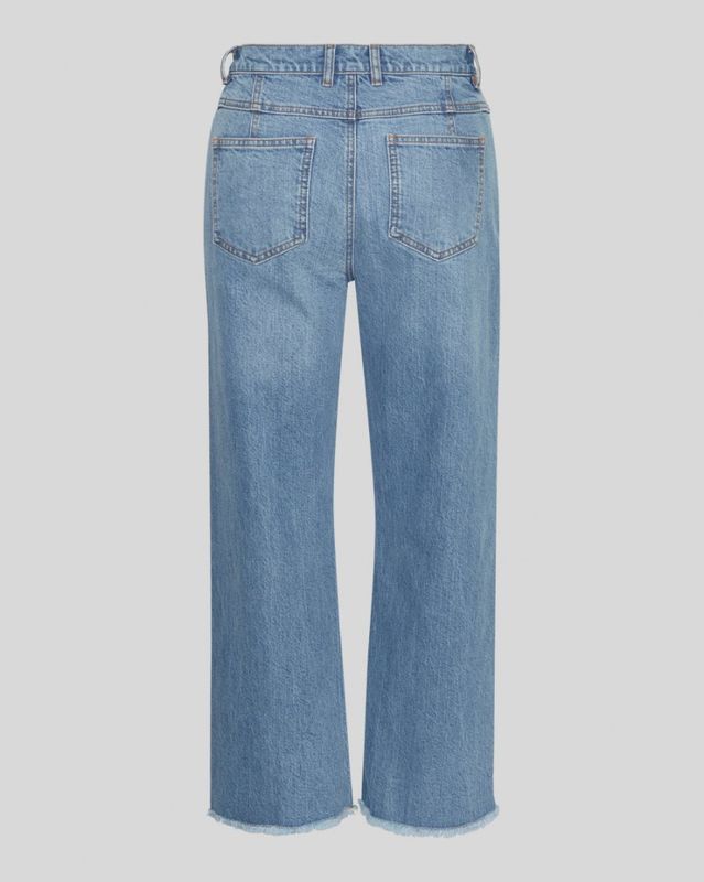 MSCHEli Ada HW Straight Ankle Jeans Mid Blue Wash
