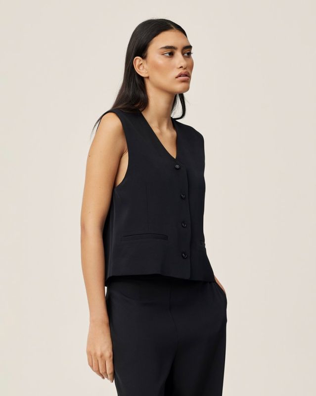 MSCHNichelle Waistcoat- Sort