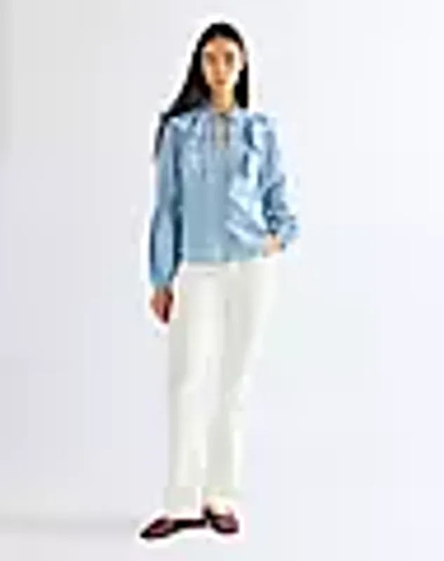 ROMANCE BLOUSE MANOR BLUE