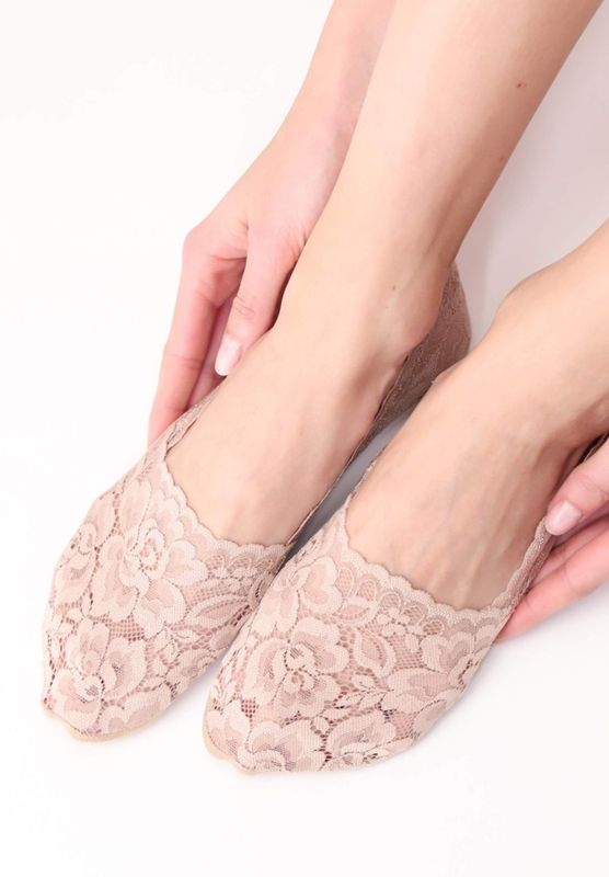 Lacy No Show Socks Cosmetic