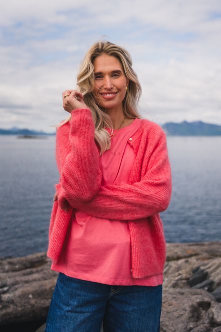 Hovedbilde Amalie Cardigan Tea Rose