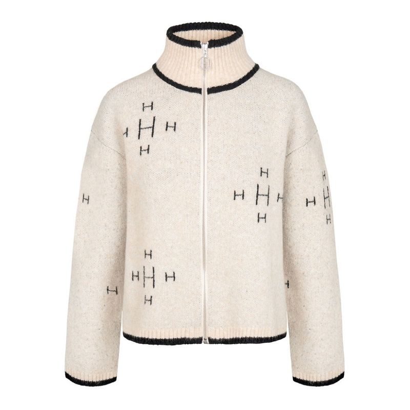 Iben Zip Jacket Light Beige Melange