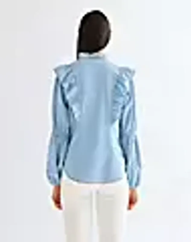 ROMANCE BLOUSE MANOR BLUE