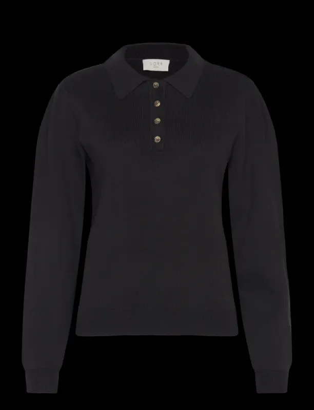 Als Polo Knit Topp- Sort 