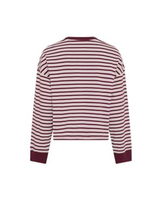Kresiane Pullover Striper Egret/Rhododend
