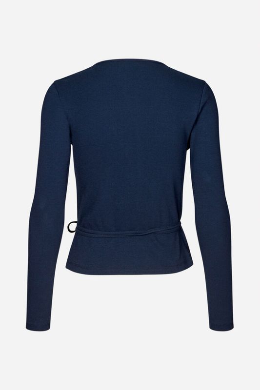 ENALLY LS V-N TEE- Navy