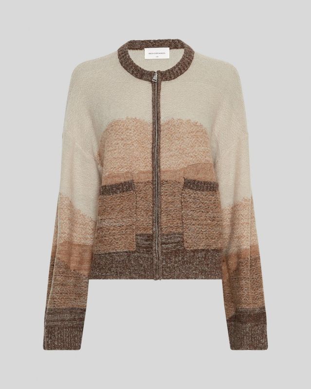 MSCHSasha Zip Cardigan OAT/TOASTED COC