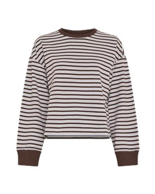 Hovedbilde Kresiane Pullover Striper Egret/Hot Fudge
