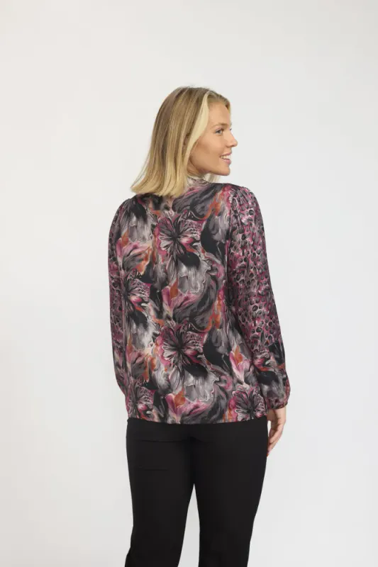 Seoul Bluse Rose Flower