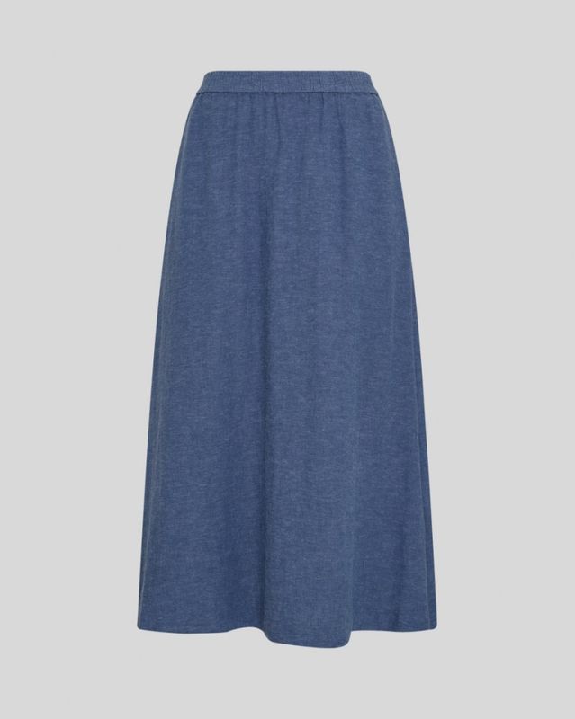 Pennie Ginia HW Skirt V Indigo Melange