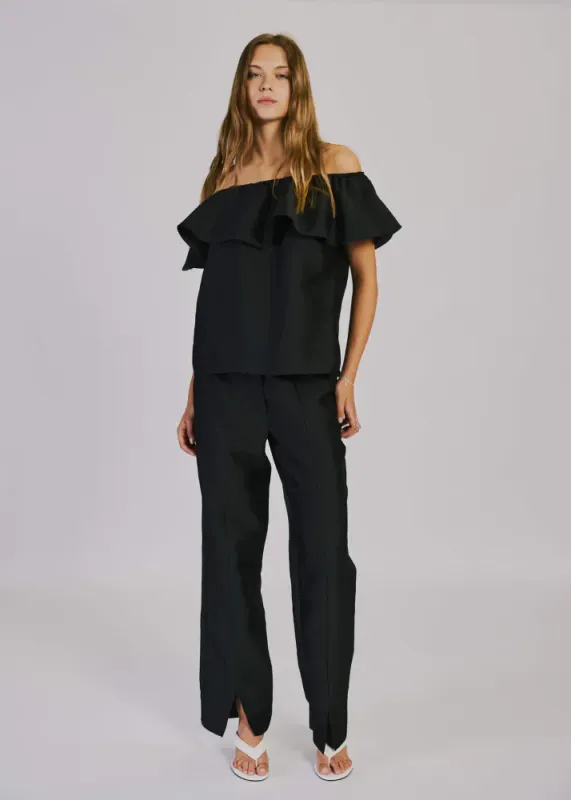 ANA OFF SHOULDER TOP BLACK
