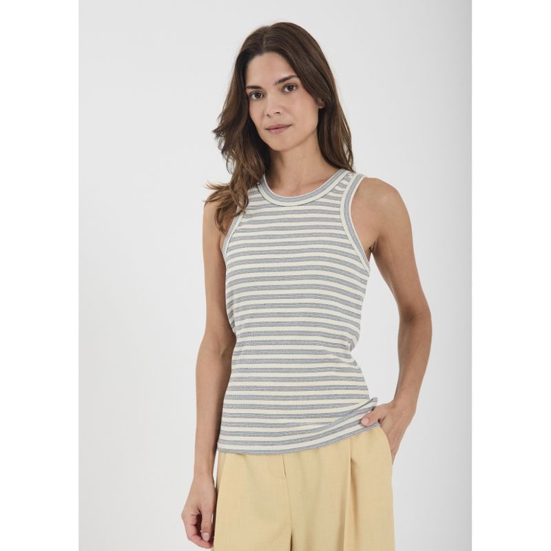 Cafia singlet Light blue stripe
