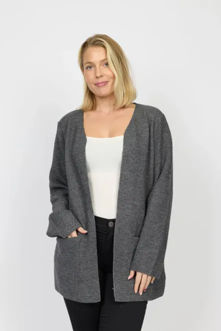 Hovedbilde Larke Cardigan Koks Grå