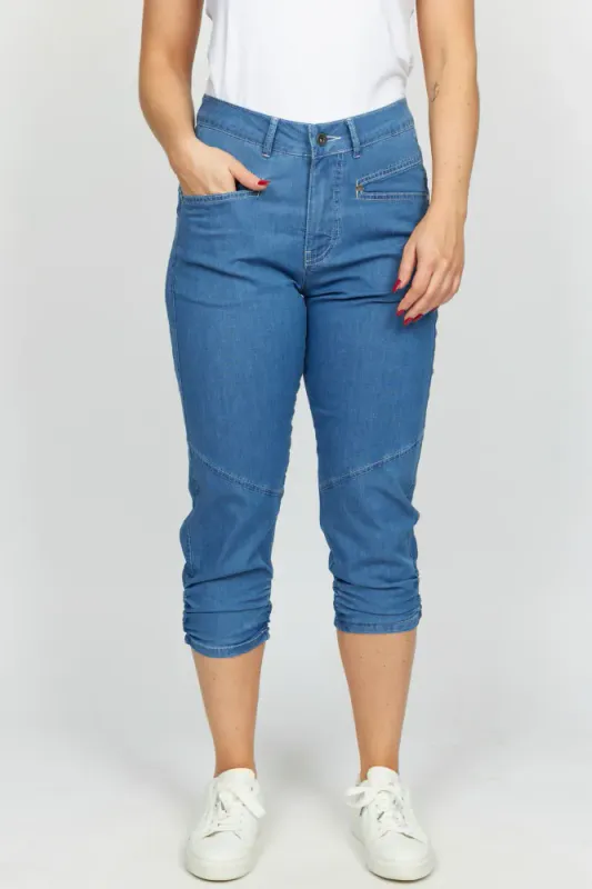 Tess Pirat Bukse Denim
