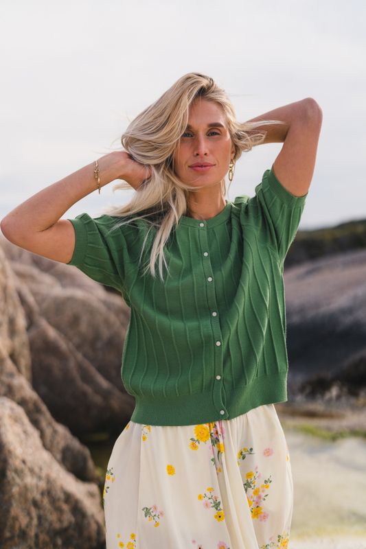 Guru 2/4 Cardigan English Ivy