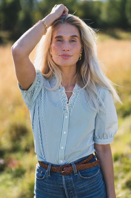 Hovedbilde IDA MAJA 2/4 V SHIRT STP - ENGLISH IVY / GRØNN