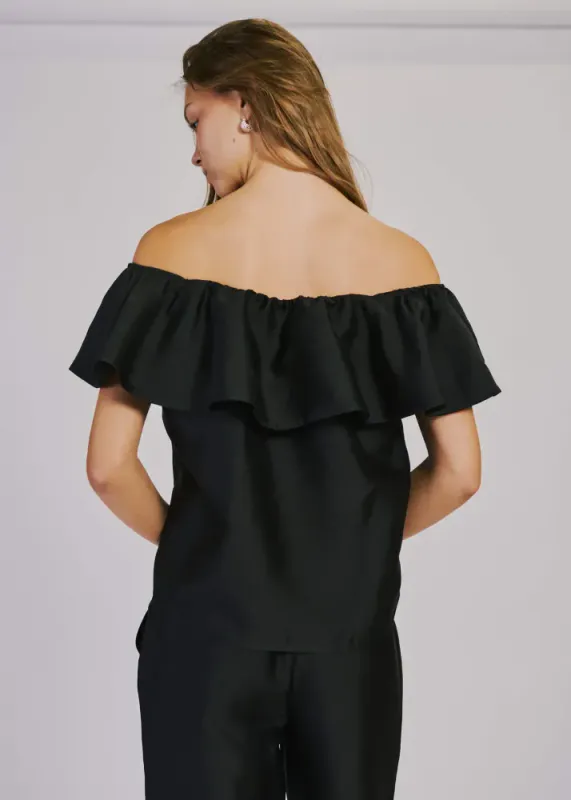 ANA OFF SHOULDER TOP BLACK